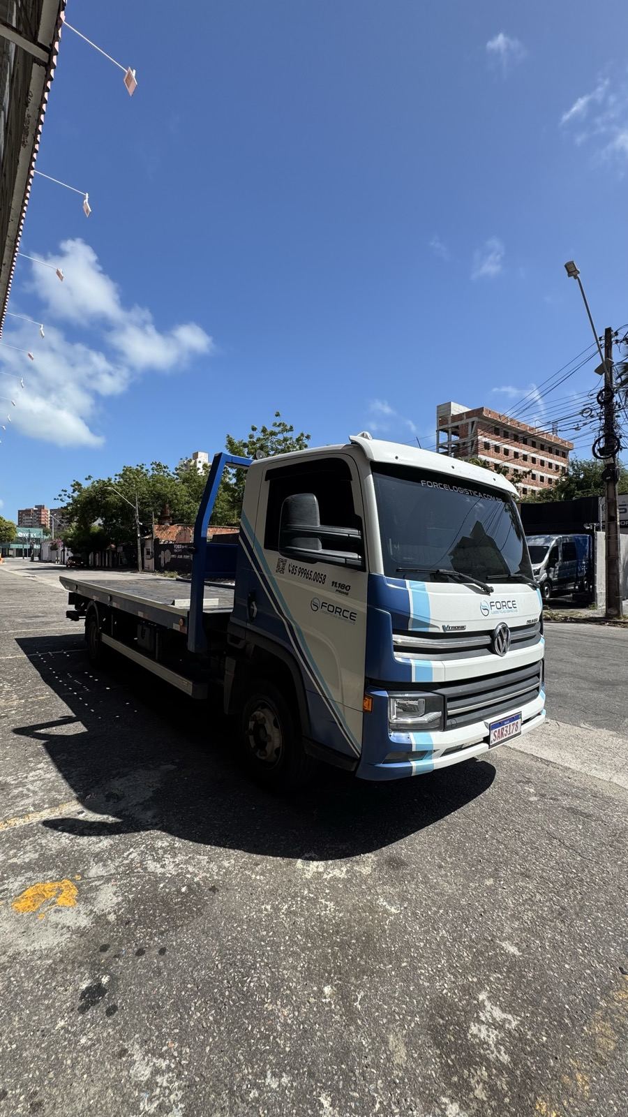Guincho plataforma Force com vídeo telemetria em Fortaleza